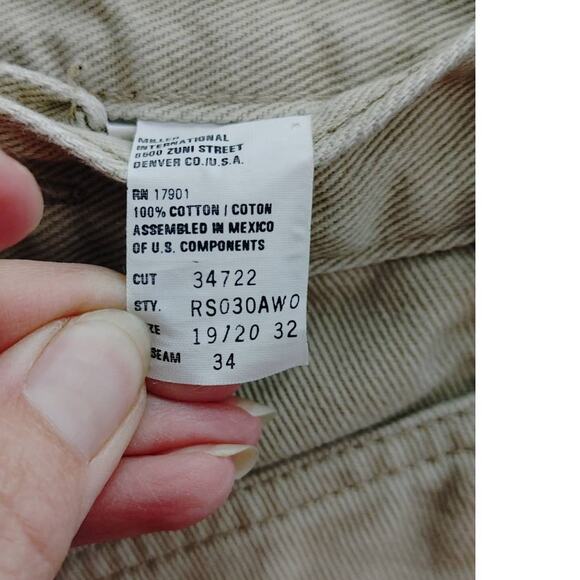 Vintage Rocky Mountain Jeans Rockies Tan Sz 19/20 90's Western Rodeo - Picture 4 of 6